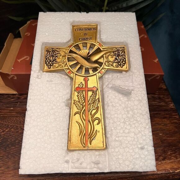 Joseph Studios Confirmation Cross in Bronze. New in Box! - Picture 2 of 11